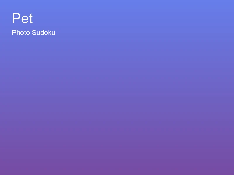 Pet Sudoku